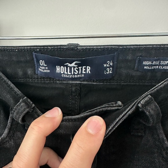 Hollister high rise super skinny black Jeans - Picture 3 of 5